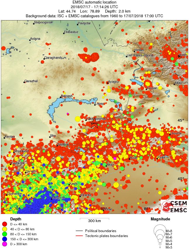 wide historical seismicity