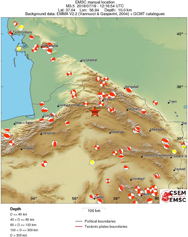 Regional moment Tensor