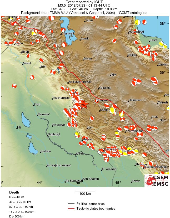Regional moment Tensor