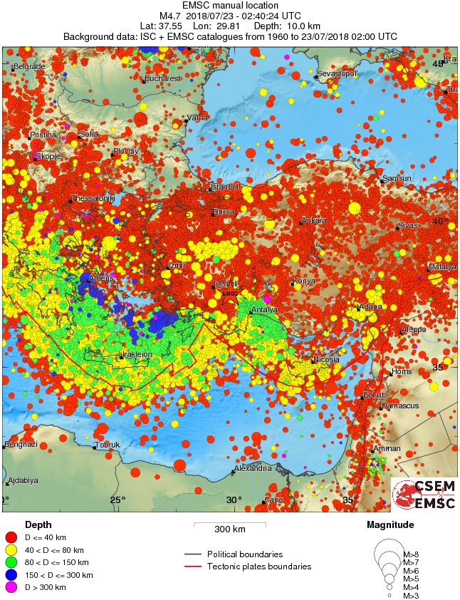wide historical seismicity