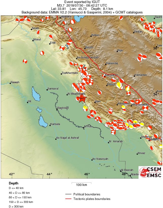 Regional moment Tensor