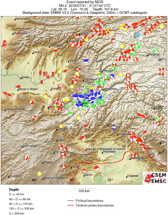 Regional moment Tensor