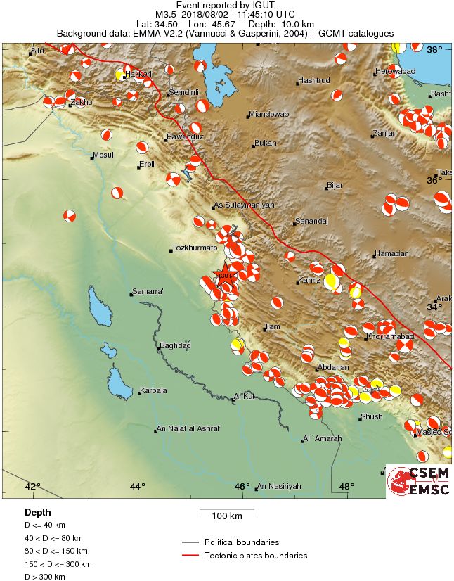 Regional moment Tensor