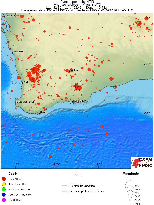 wide historical seismicity