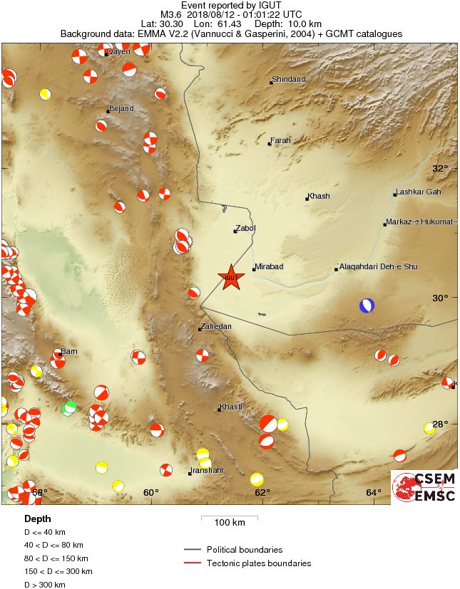 Regional moment Tensor