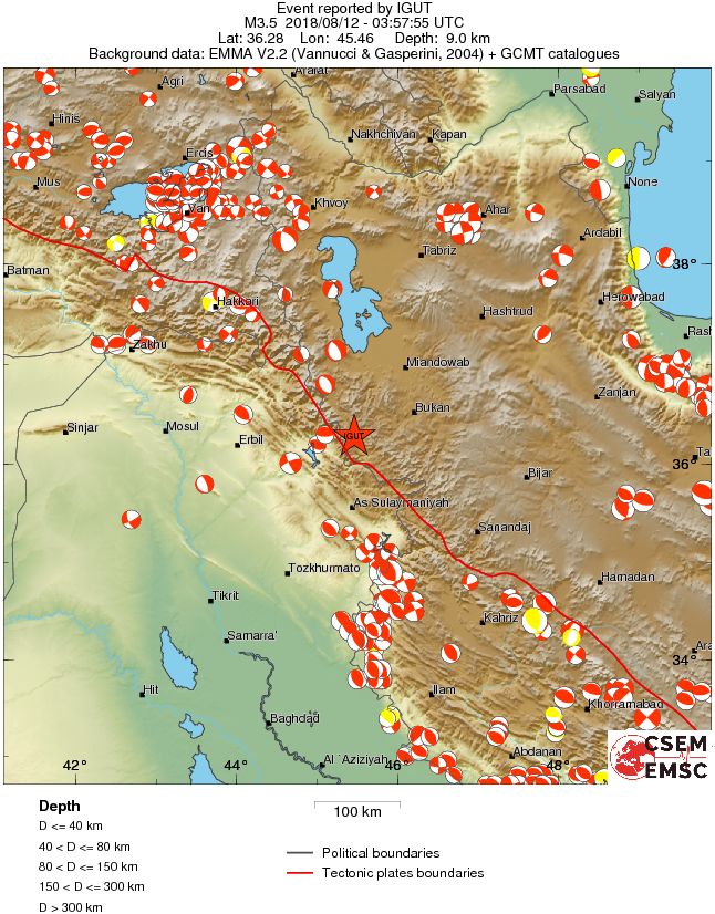 Regional moment Tensor