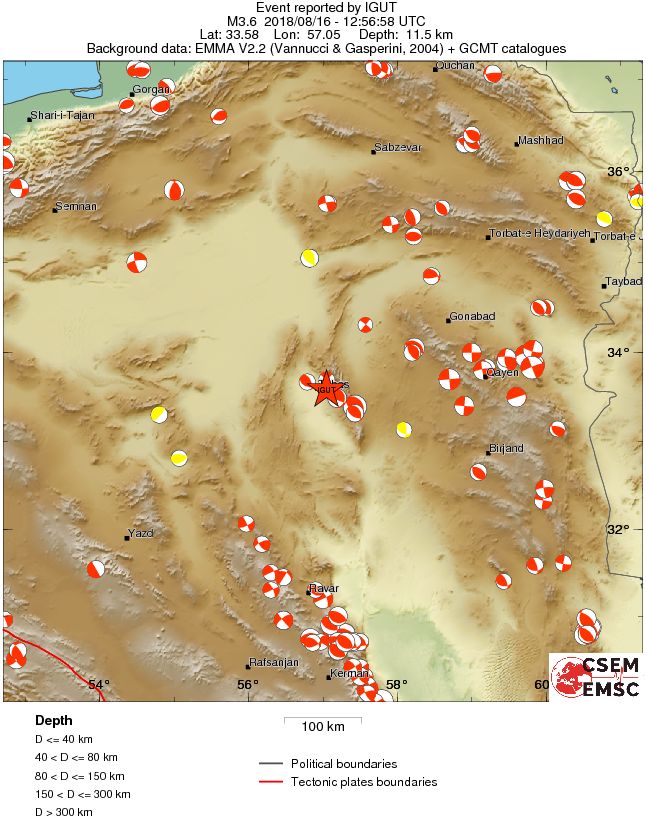 Regional moment Tensor