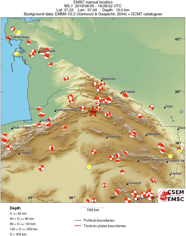 Regional moment Tensor