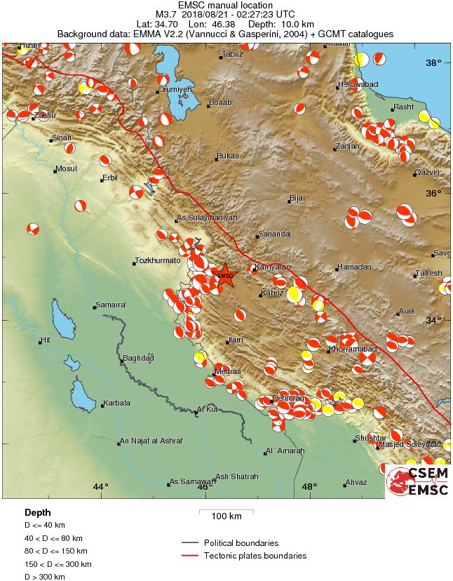 Regional moment Tensor