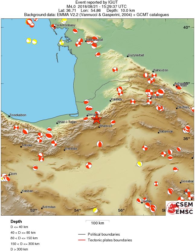 Regional moment Tensor