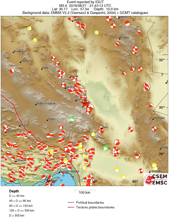Regional moment Tensor
