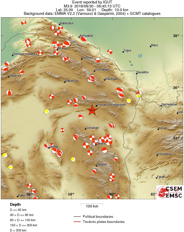 Regional moment Tensor
