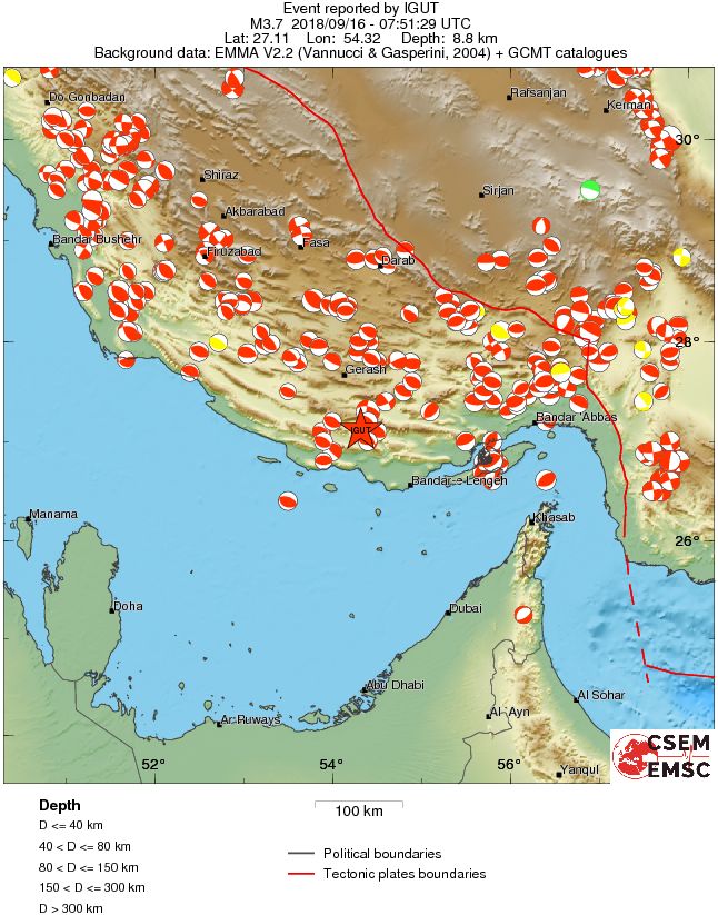 Regional moment Tensor