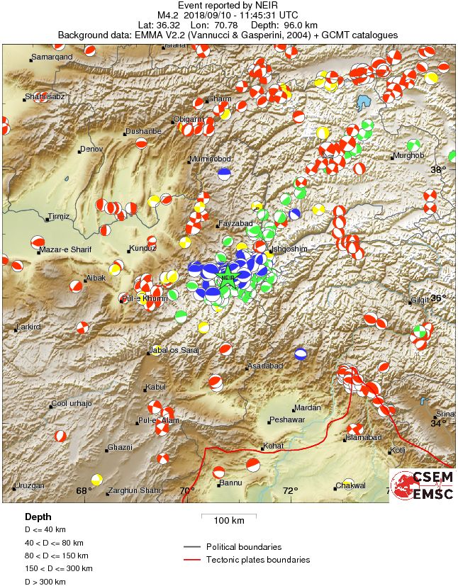 Regional moment Tensor