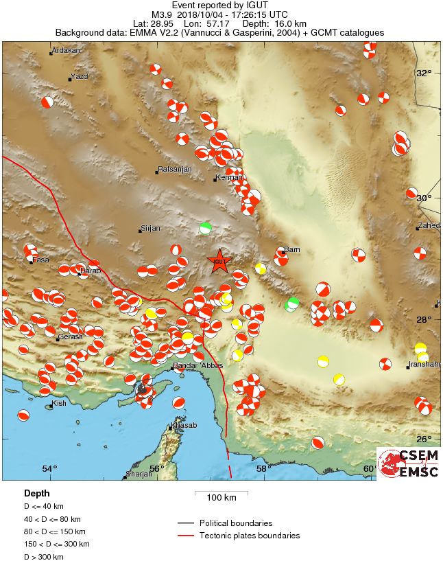 Regional moment Tensor