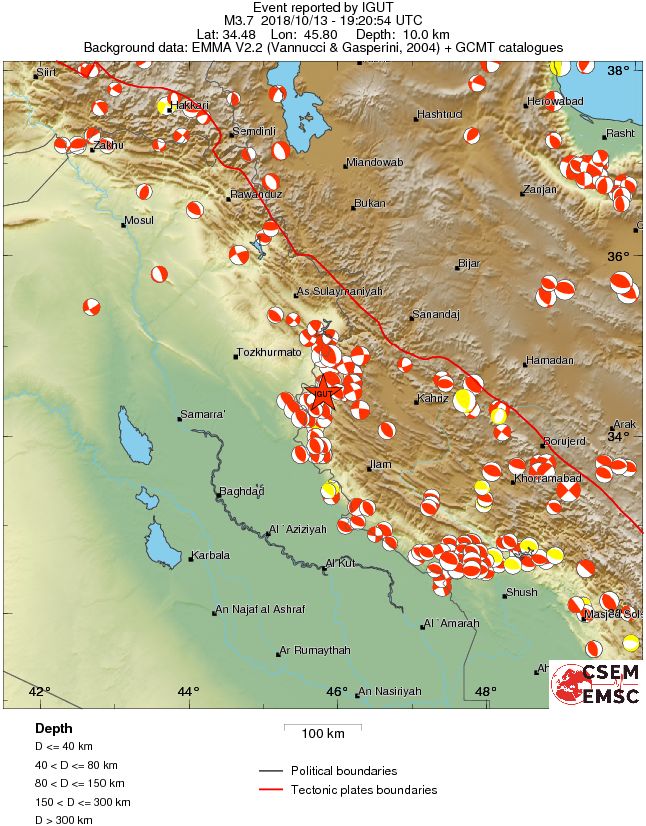 Regional moment Tensor
