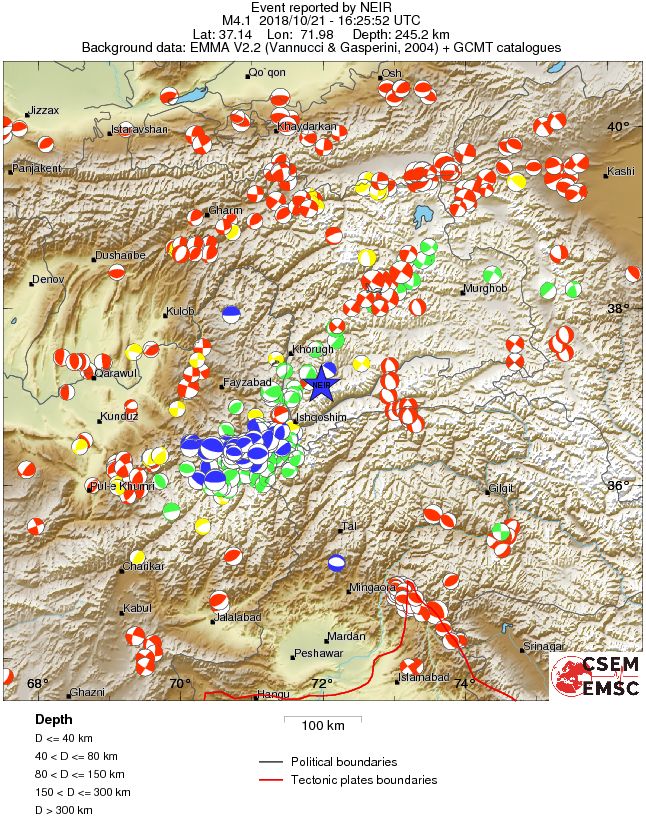 Regional moment Tensor