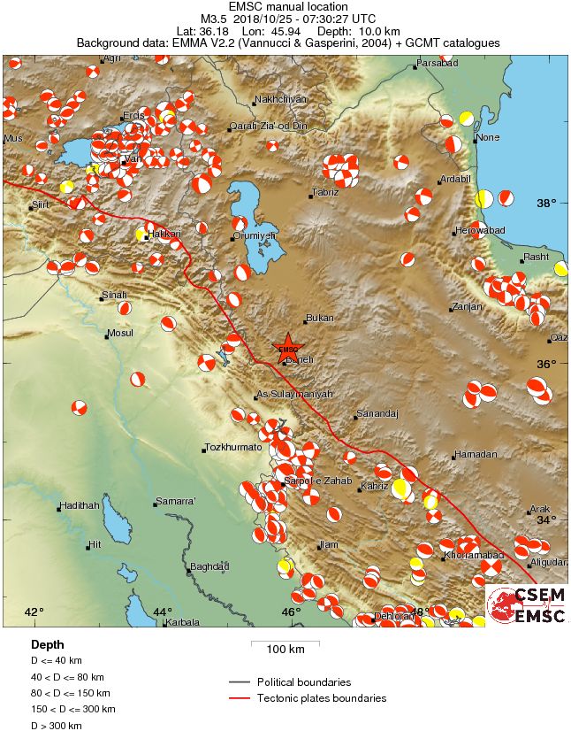 Regional moment Tensor