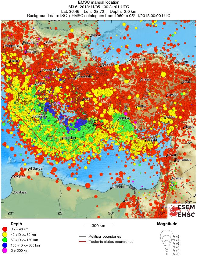 wide historical seismicity