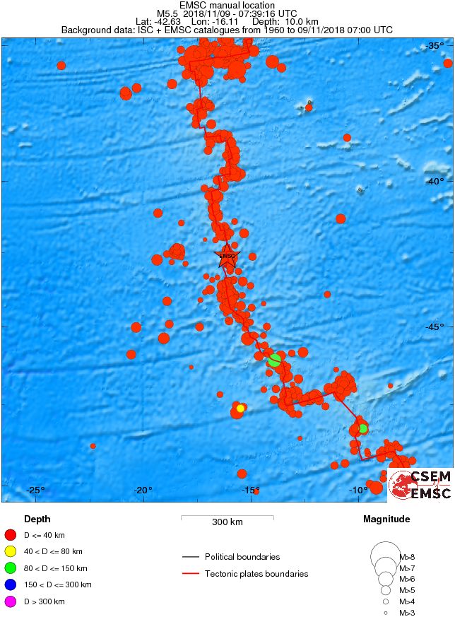 wide historical seismicity