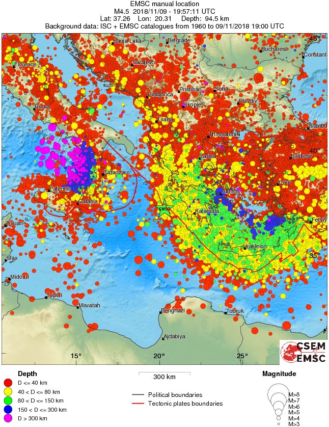 wide historical seismicity