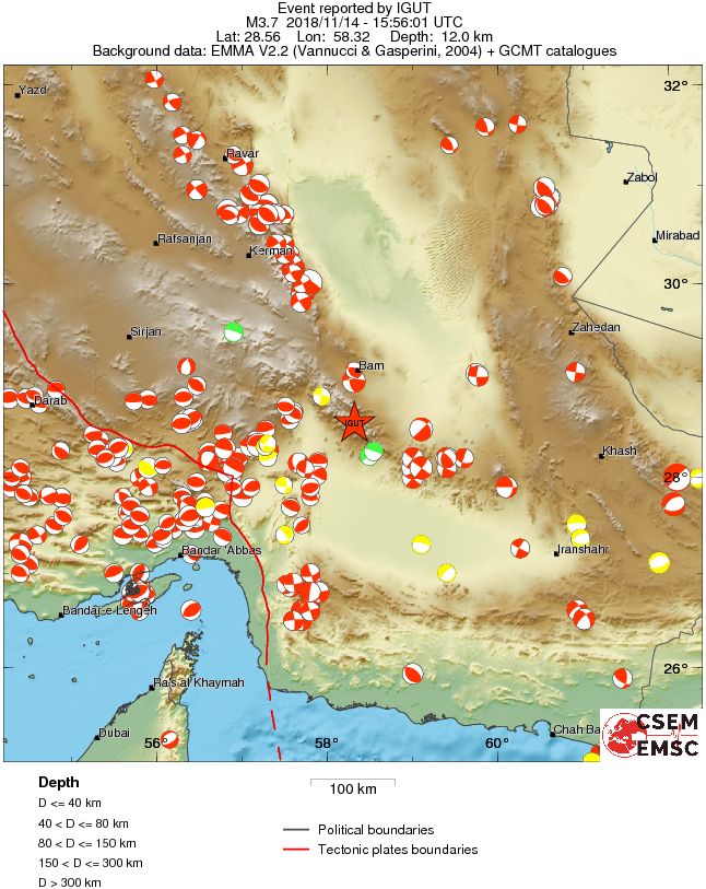 Regional moment Tensor