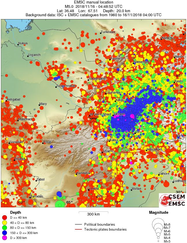 wide historical seismicity
