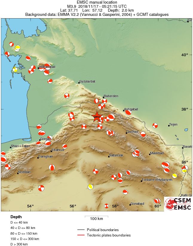 Regional moment Tensor
