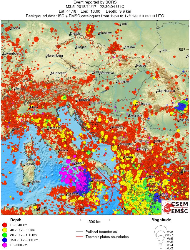 wide historical seismicity