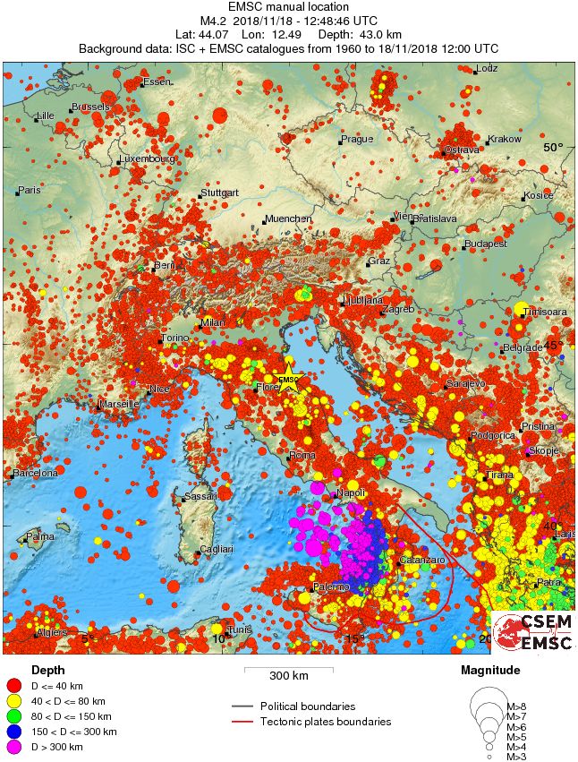 wide historical seismicity
