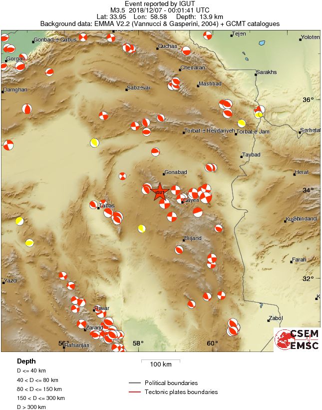 Regional moment Tensor