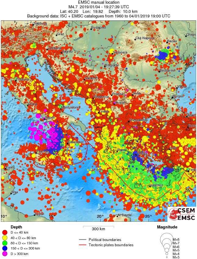 wide historical seismicity