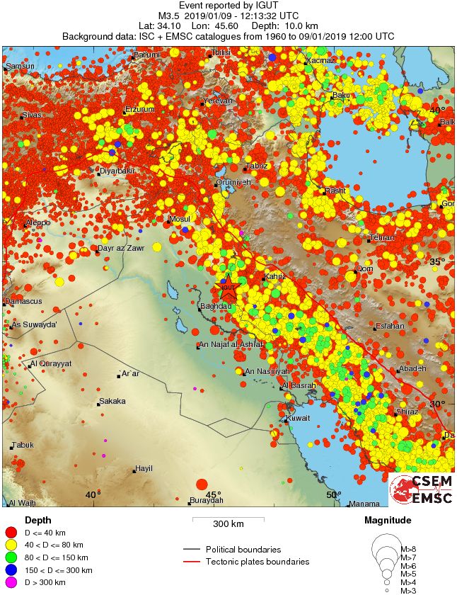 wide historical seismicity