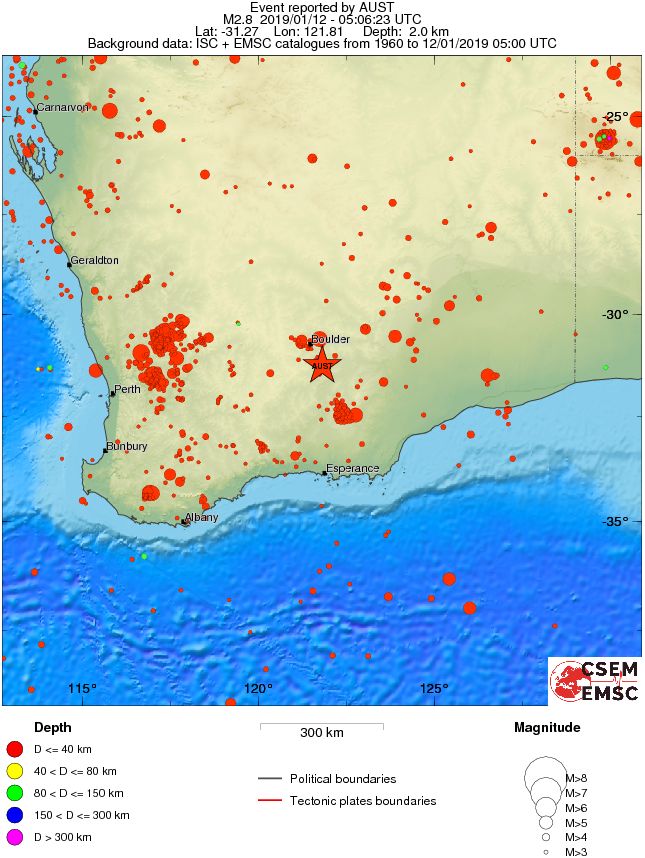 wide historical seismicity