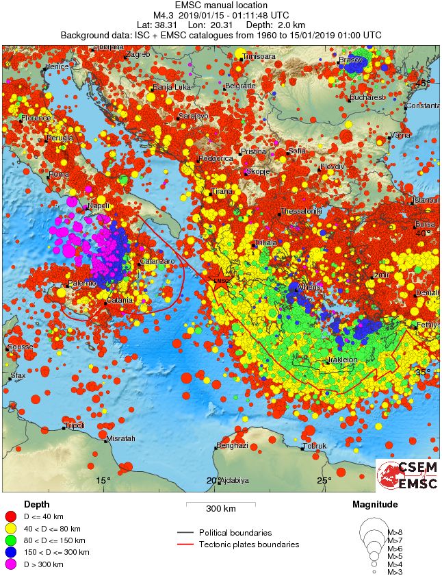 wide historical seismicity