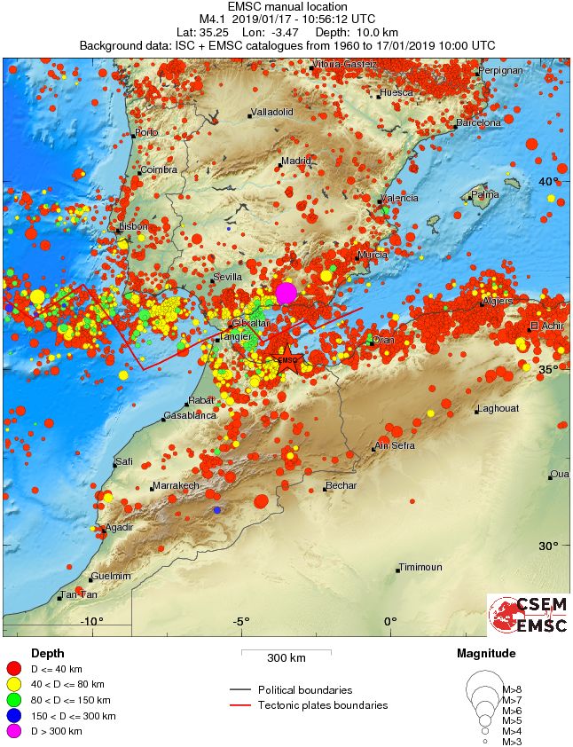 wide historical seismicity