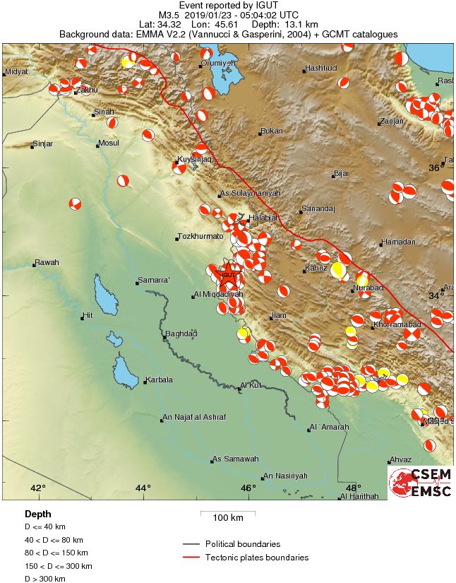 Regional moment Tensor