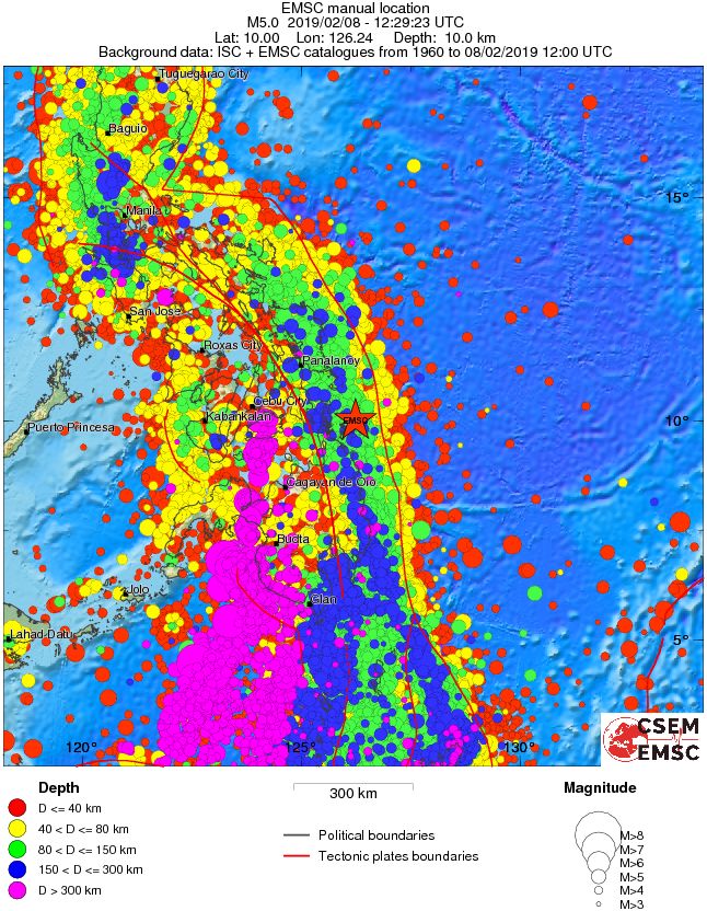 wide historical seismicity