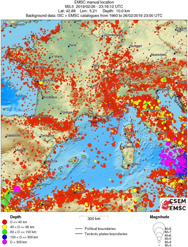 wide historical seismicity