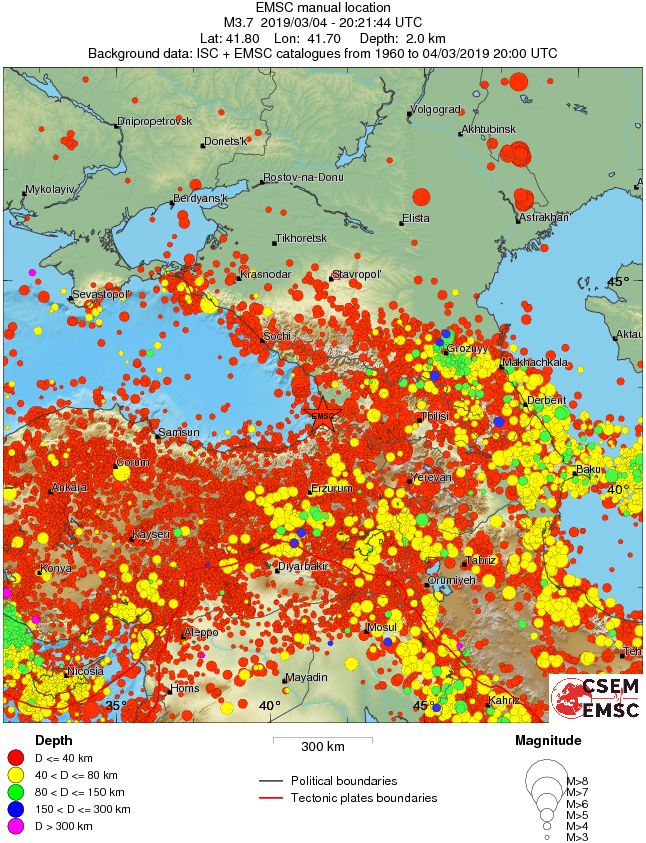wide historical seismicity