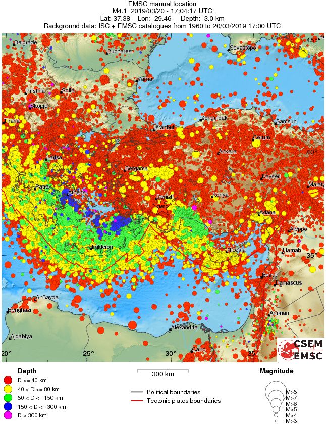 wide historical seismicity