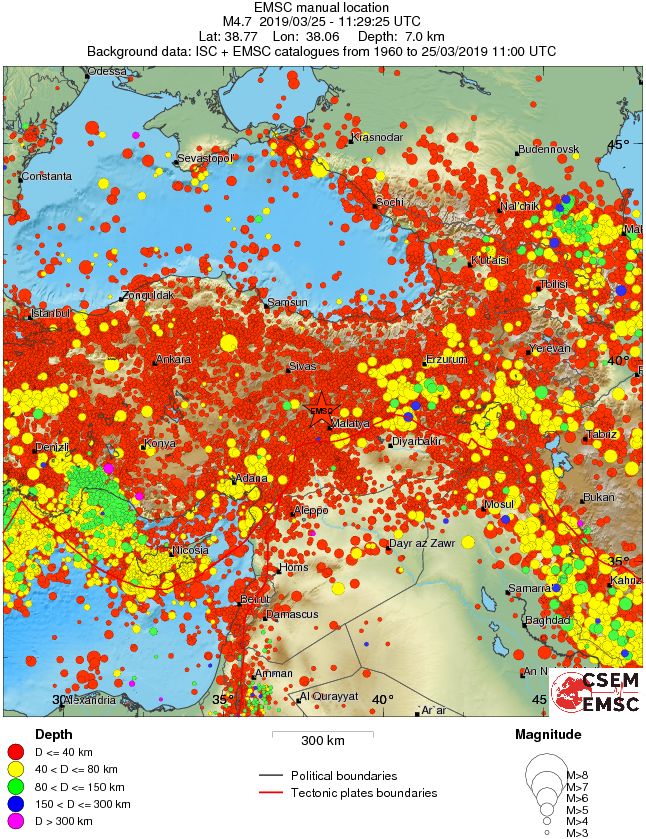 wide historical seismicity