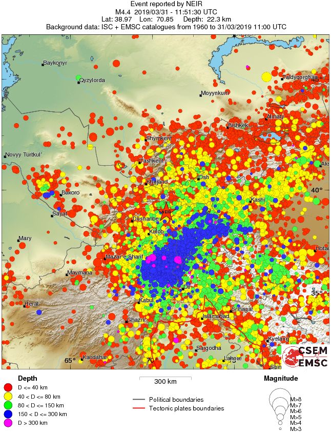 wide historical seismicity