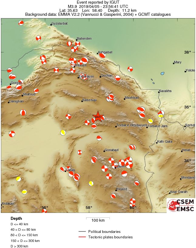 Regional moment Tensor