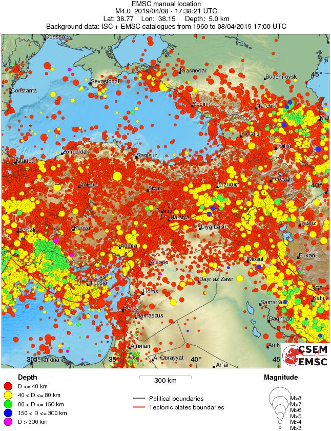 wide historical seismicity