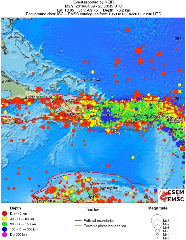 wide historical seismicity