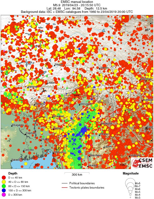 wide historical seismicity