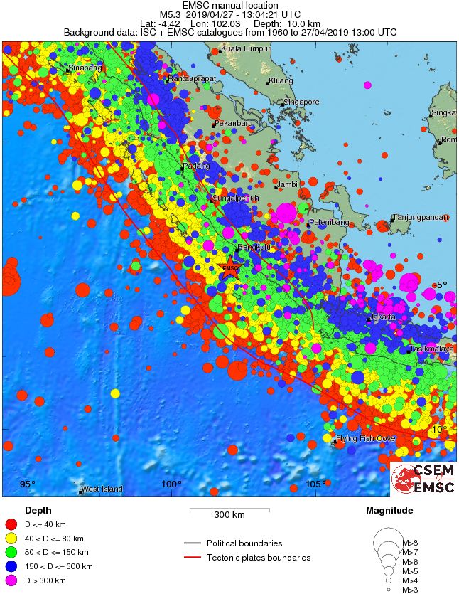 wide historical seismicity