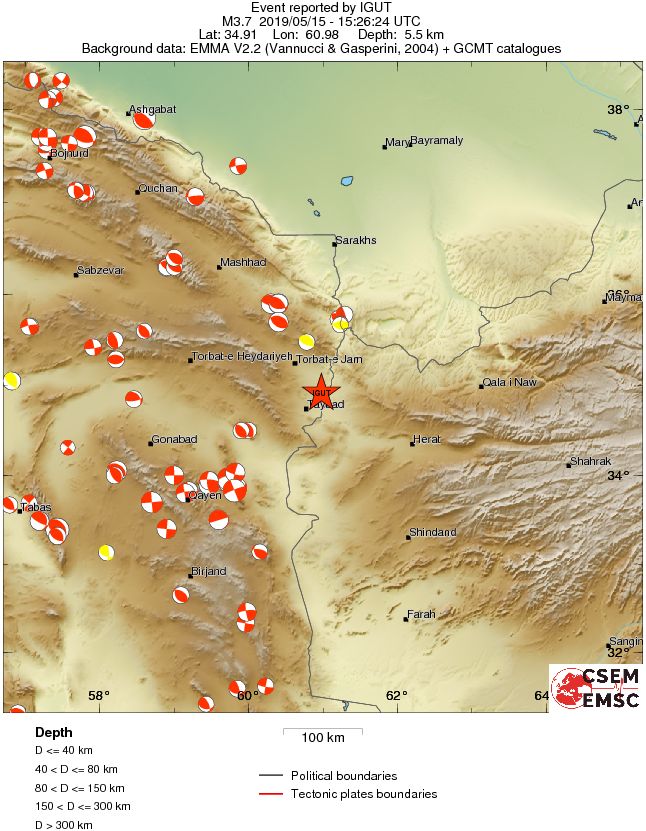 Regional moment Tensor