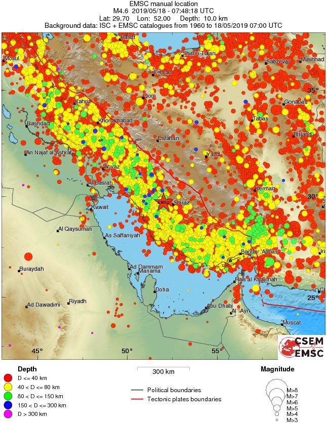 wide historical seismicity
